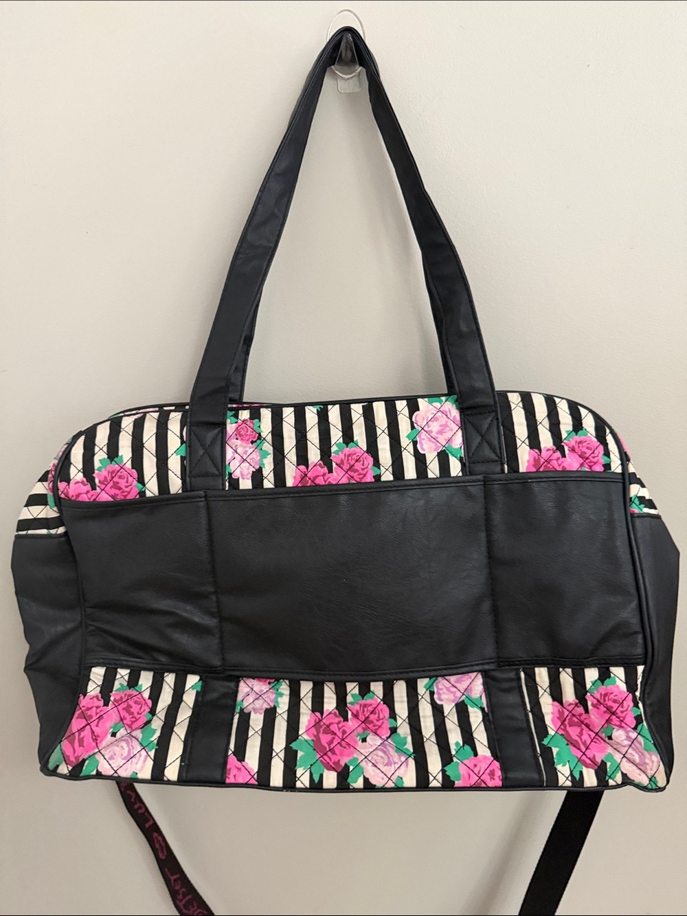 Betsy Johnson Quilted Weekender Tote Bag - Picture 3 of 8